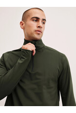 Beyond Yoga Beyond Yoga Pacer Fleece-Backed Men's Quarter Zip Pullover Forest Moss
