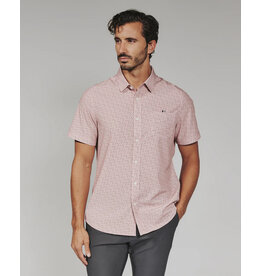 7 Diamonds 7 Diamonds Seager Short Sleeve Shirt Rose