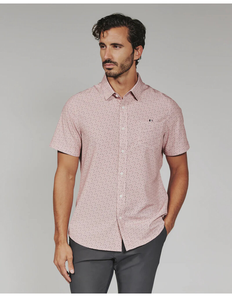 7 Diamonds 7 Diamonds Seager Short Sleeve Shirt Rose