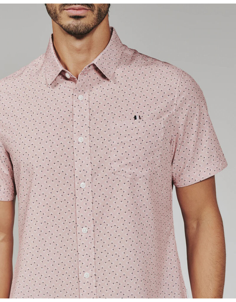 7 Diamonds 7 Diamonds Seager Short Sleeve Shirt Rose