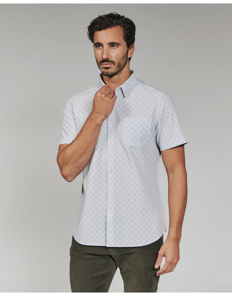 7 Diamonds 7 Diamonds Kanan Short Sleeve Shirt Fog