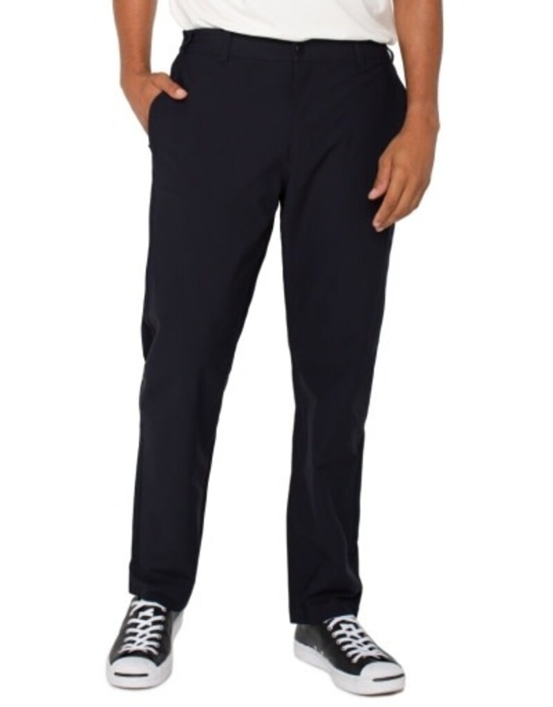 Liverpool Los Angeles Liverpool Men's Side Encased Elastic Waist Tech Pant Black