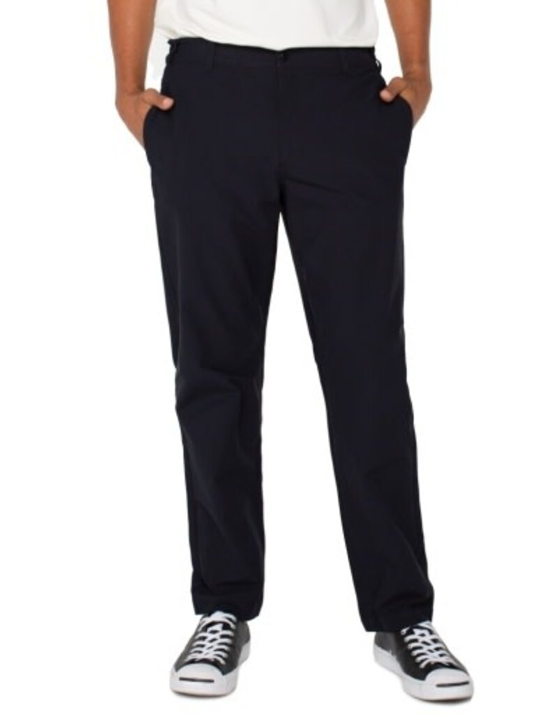 Liverpool Los Angeles Liverpool Men's Side Encased Elastic Waist Tech Pant Black