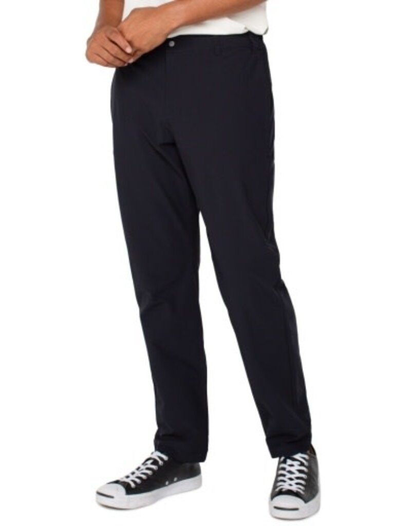 Liverpool Los Angeles Liverpool Men's Side Encased Elastic Waist Tech Pant Black