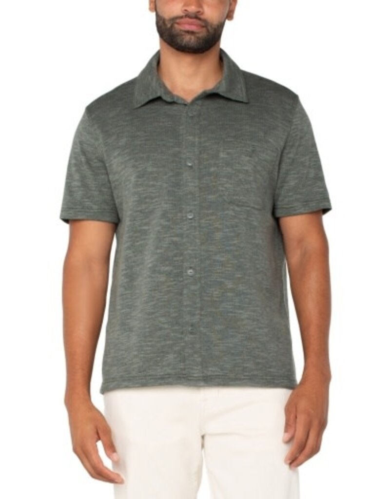 Liverpool Los Angeles Liverpool Short Sleeve Button Up Shirt