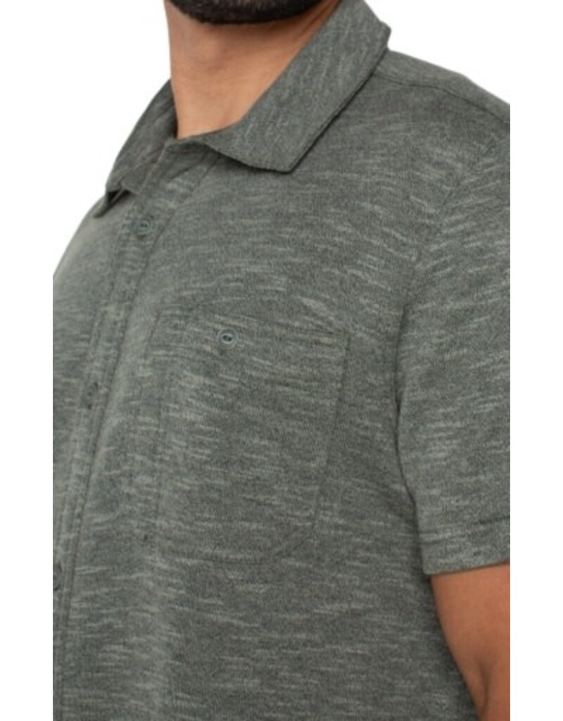 Liverpool Los Angeles Liverpool Short Sleeve Button Up Shirt