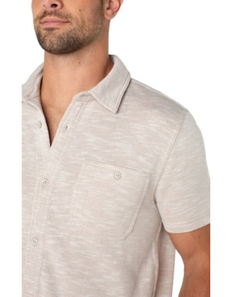 Liverpool Los Angeles Liverpool Short Sleeve Button Up Shirt