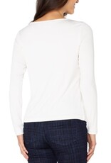 Liverpool Los Angeles Liverpool Long Sleeve Boat Neck Knit Top