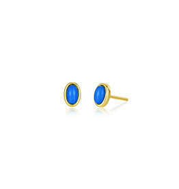 Lafonn Lafonn Reconstituted Turquoise Stud Earrings