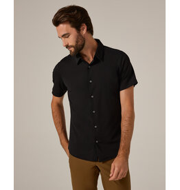7 Diamonds 7Diamonds Aldridge Short Sleeve Shirt Black