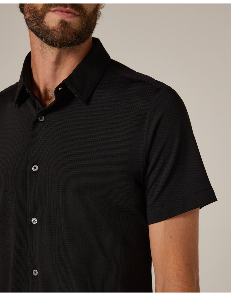 7 Diamonds 7Diamonds Aldridge Short Sleeve Shirt Black