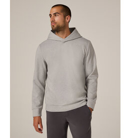 7 Diamonds 7Diamonds Roarke Herringbone Hoodie Light Grey