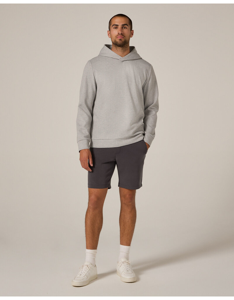 7 Diamonds 7Diamonds Roarke Herringbone Hoodie Light Grey