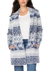 Liverpool Los Angeles Liverpool Long Sleeve Open Front Sweater Coat