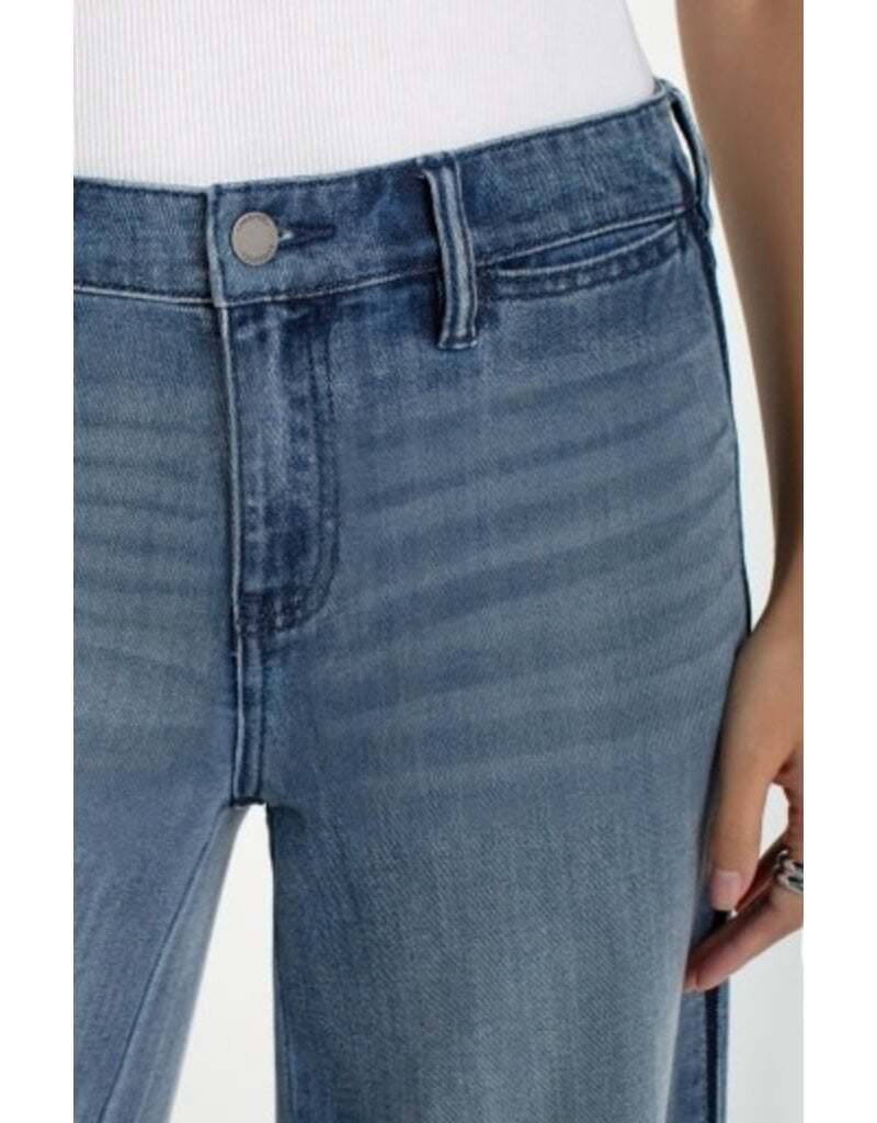 Liverpool Los Angeles Liverpool Super Stride Wide Leg with Shadow Cuff 30" inseam