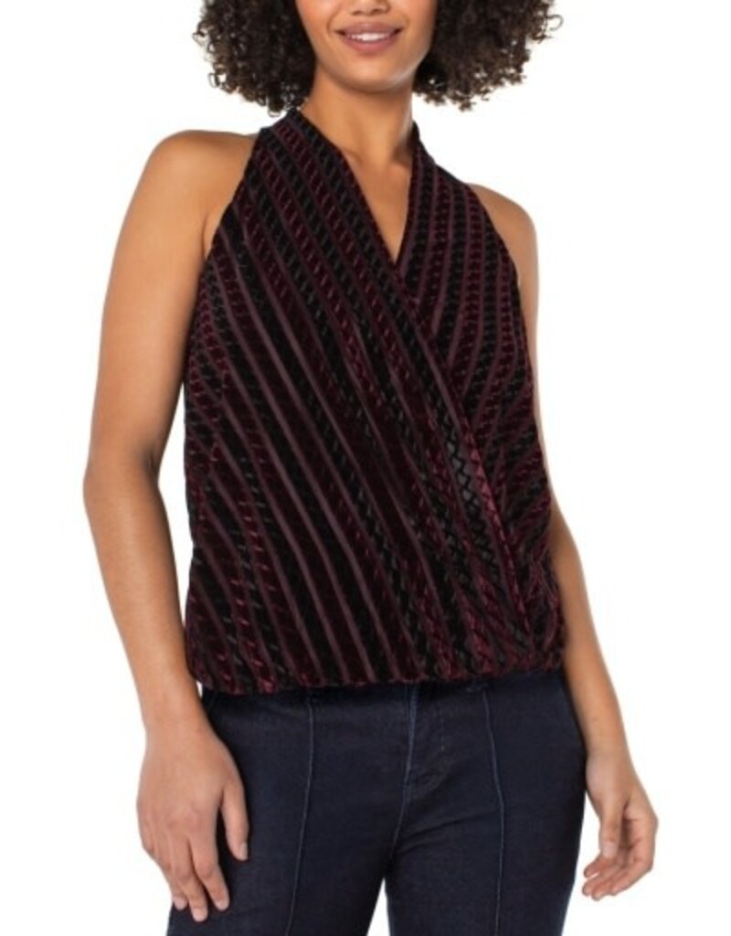 Liverpool Los Angeles Liverpoool Sleeveless Crossover Knit Top