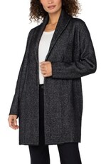 Liverpool Los Angeles Liverpool Long Sleeve Open Knit Shawl Sweater Coat