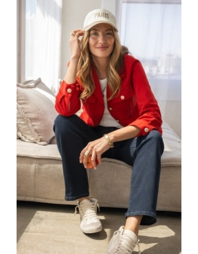 Liverpool Los Angeles Liverpoool Peplum Jacket with Tab Detail