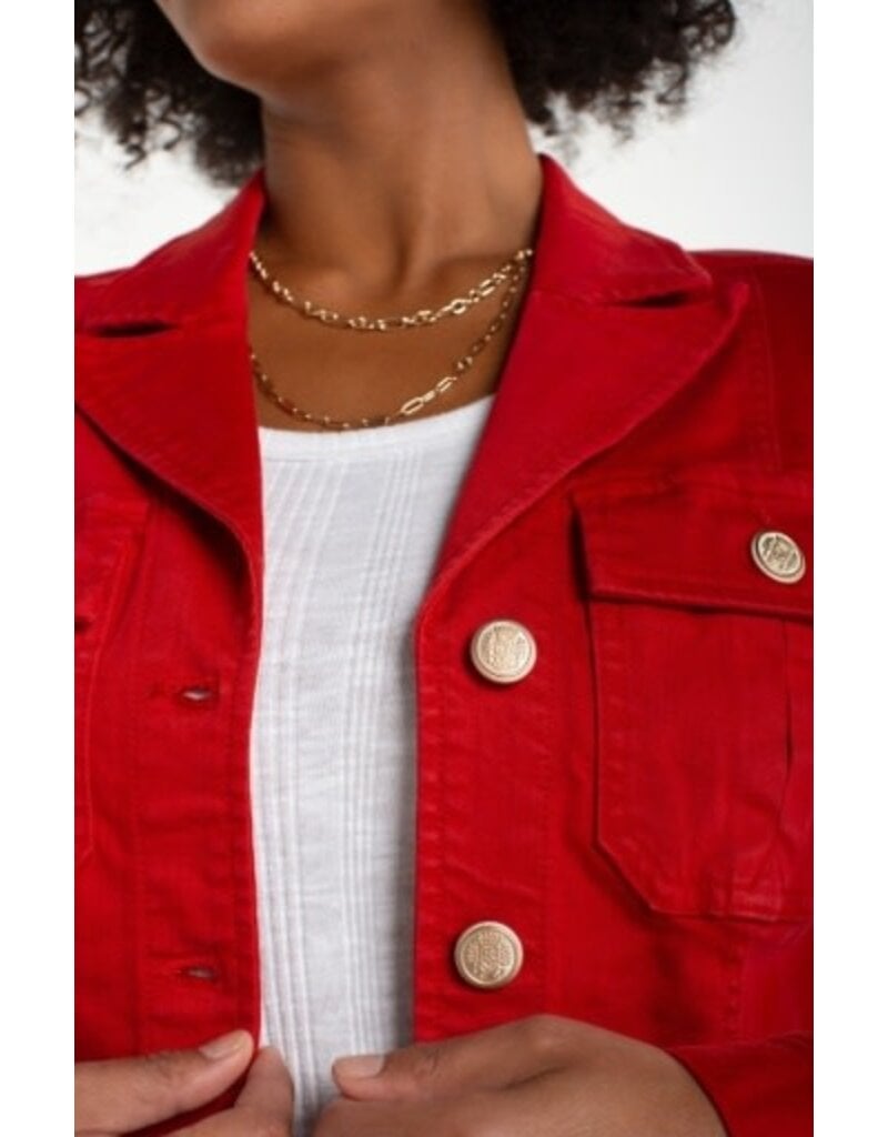 Liverpool Los Angeles Liverpoool Peplum Jacket with Tab Detail