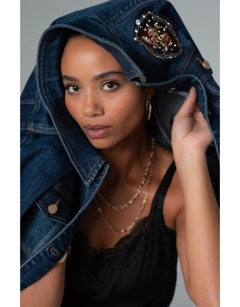 Liverpool Los Angeles Liverpool Luxe Classic Jean Jacket Steady Heart