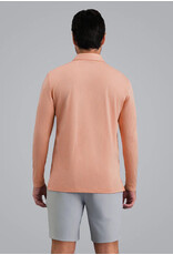 IBKul Liverpool Combo Stitch Long Sleeve Polo Peach Multi