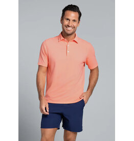 IBKul IBKul Solid Short Sleeve Polo Peach