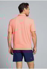 IBKul IBKul Solid Short Sleeve Polo Peach