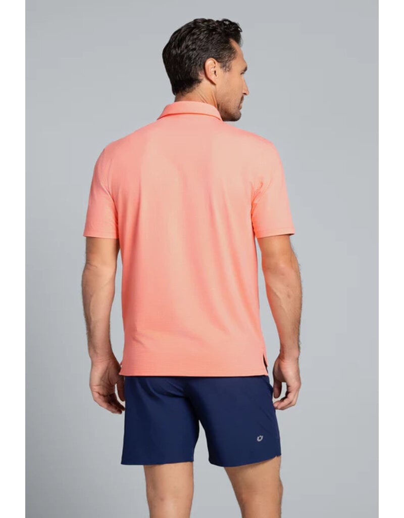 IBKul IBKul Solid Short Sleeve Polo Peach