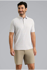IBKul IBKul Throwing Darts Short Sleeve Polo Peach/Chocolate/Peri