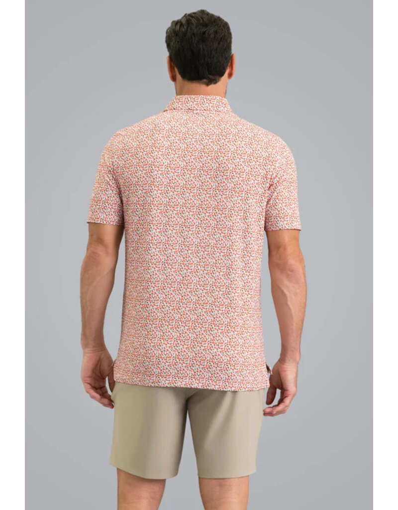 IBKul IBKul Mirabel Short Sleeve Polo Peach/Stone/Charcoal