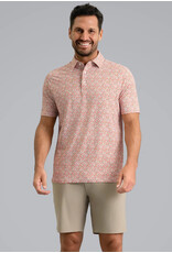 IBKul IBKul Mirabel Short Sleeve Polo Peach/Stone/Charcoal