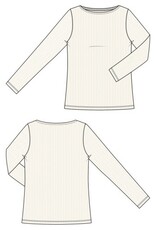 Liverpool Los Angeles Liverpool Long Sleeve Boat Neck Knit Top