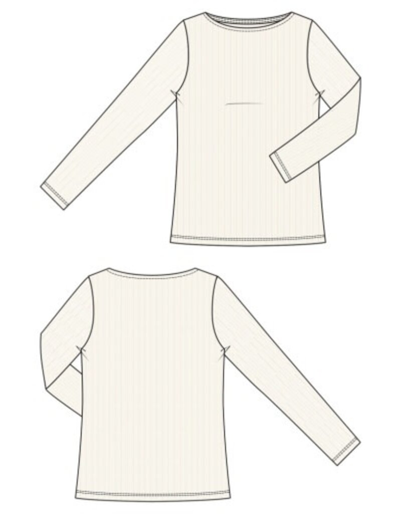 Liverpool Los Angeles Liverpool Long Sleeve Boat Neck Knit Top