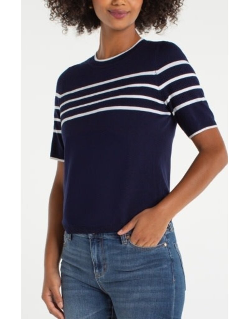 Liverpool Los Angeles Liverpool Short Sleeve  Crew Neck Sweater