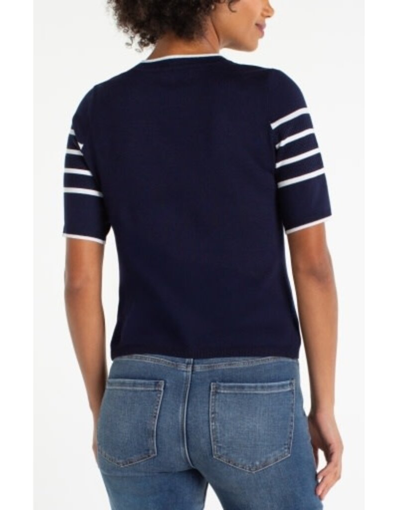 Liverpool Los Angeles Liverpool Short Sleeve  Crew Neck Sweater