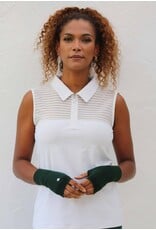 Famara Golf Famara Sheer Sleeveless Shirt White