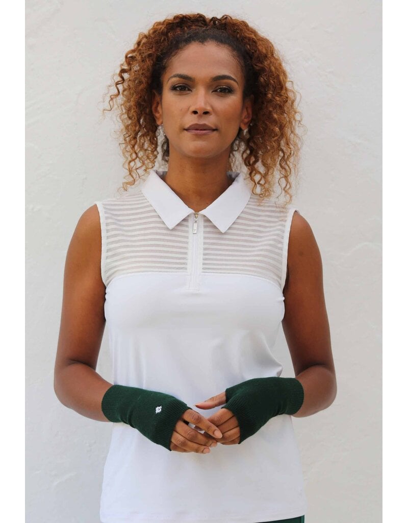 Famara Golf Famara Sheer Sleeveless Shirt White