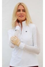 Famara Golf Famara Sheer Long Sleeve Shirt White