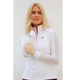 Famara Golf Famara Sheer Long Sleeve Shirt White