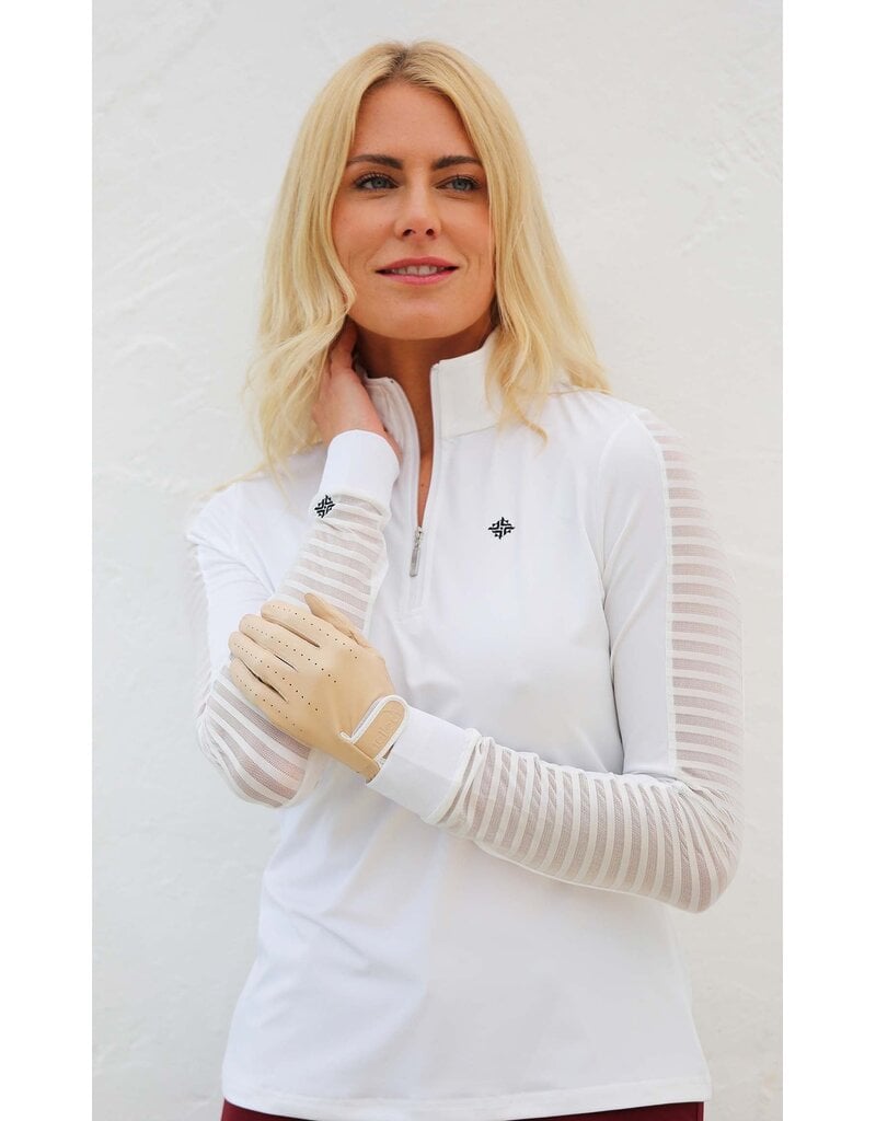 Famara Golf Famara Sheer Long Sleeve Shirt White