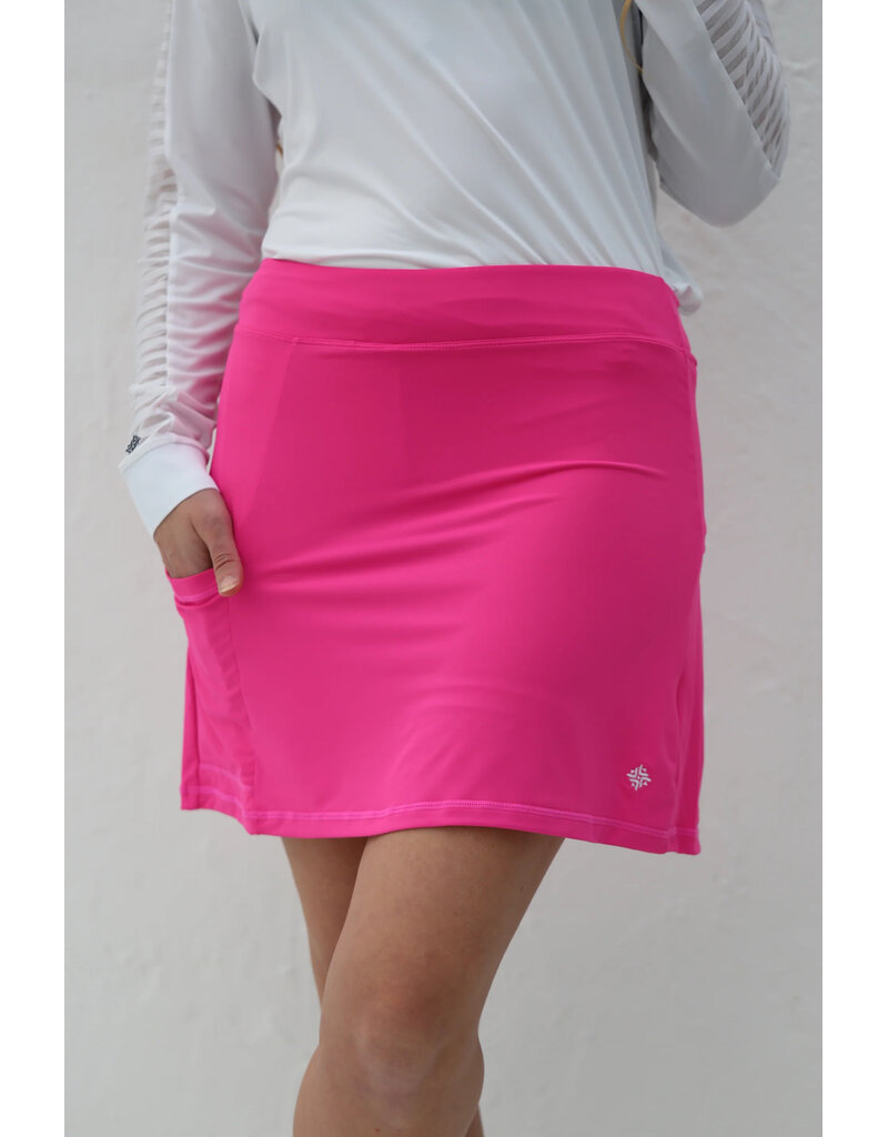 Famara Golf Famara Kick Pleat Skort Hot Pink