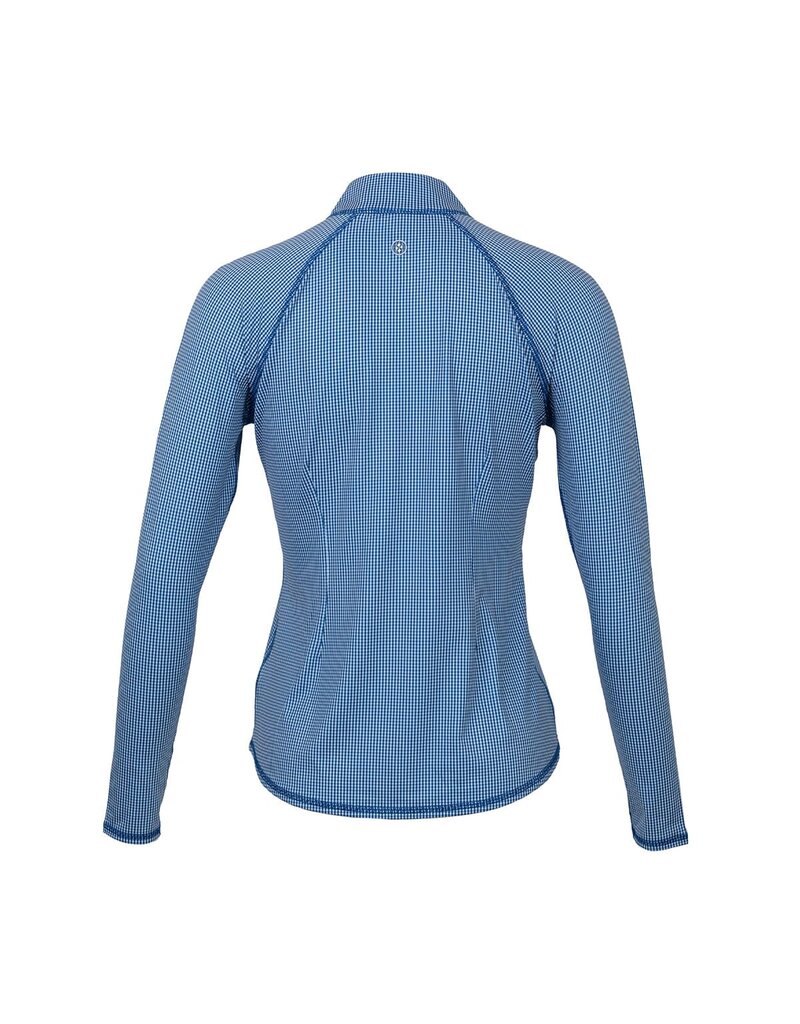 Jofit Jofit Long Sleeve LS UV Mock Seafarer Check