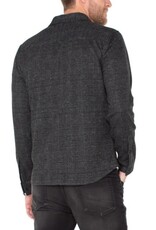 Liverpool Los Angeles Liverpool Knit Long Sleeve Button Up Shirt Charcoal Black