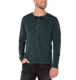 Liverpool Los Angeles Liverpool Henley Long Sleeve Spruce Black Metal