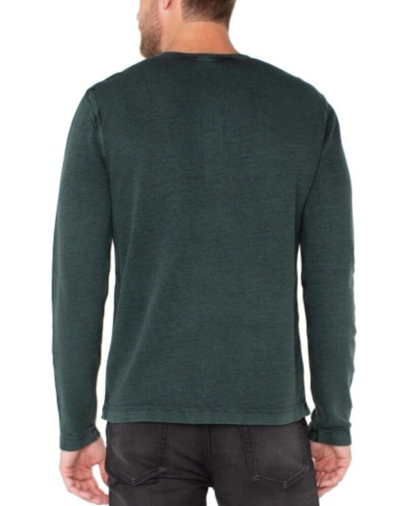 Liverpool Los Angeles Liverpool Henley Long Sleeve Spruce Black Metal