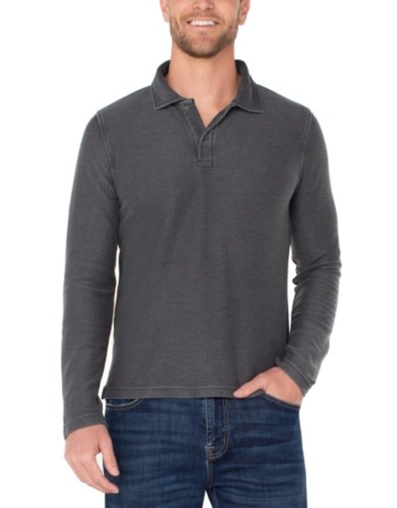 Liverpool Los Angeles Liverpool Long Sleeve Polo Black