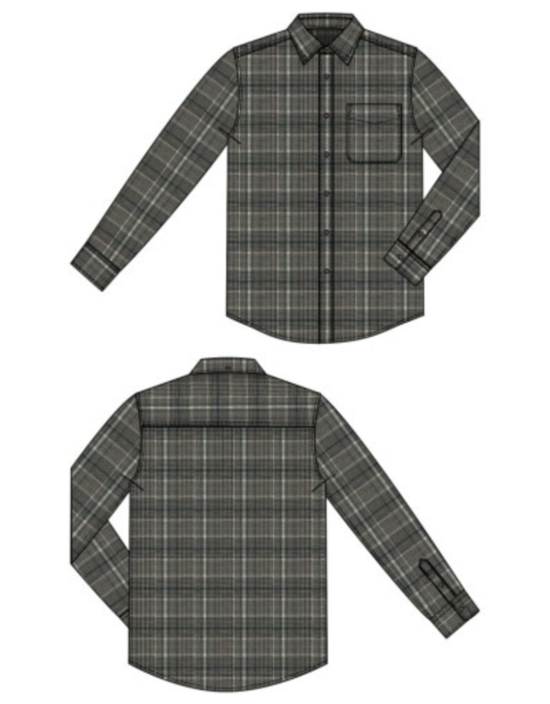 Liverpool Los Angeles Liverpool Long Sleeve Button Up Shirt Teal Multi