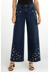 Liverpool Los Angeles Liverpool Stride Wide Leg 30" Snowflake