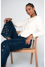 Liverpool Los Angeles Liverpool Stride Wide Leg 30" Snowflake