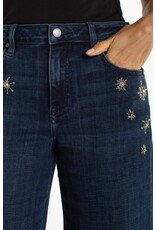 Liverpool Los Angeles Liverpool Stride Wide Leg 30" Snowflake